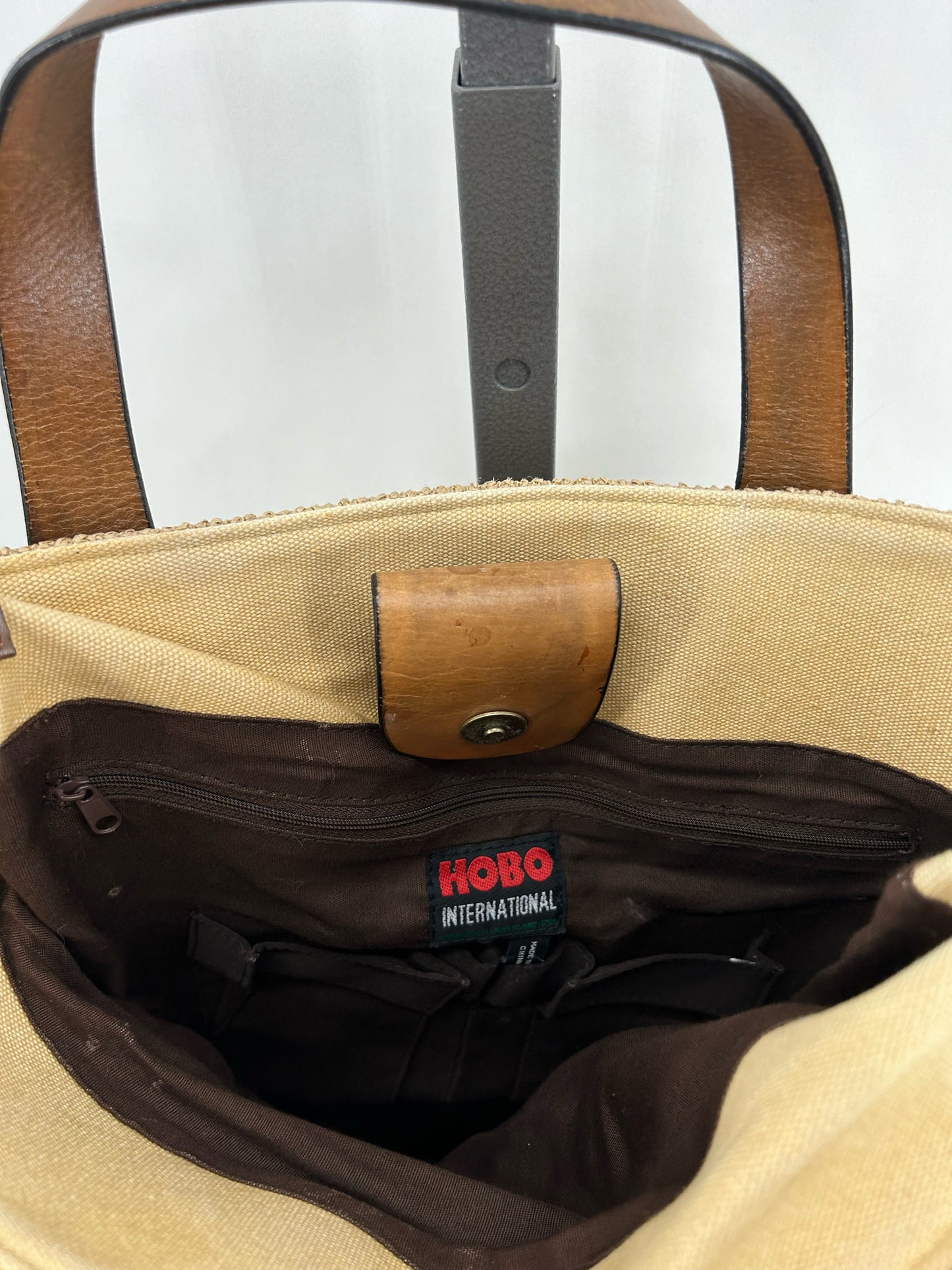 DARK TAN HOBO Satchel