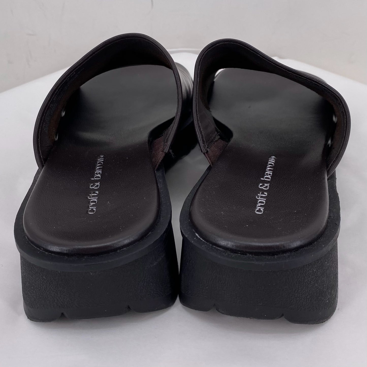 CHOCOLATE W Shoe Size 7 CROFT & BARROW Sandals
