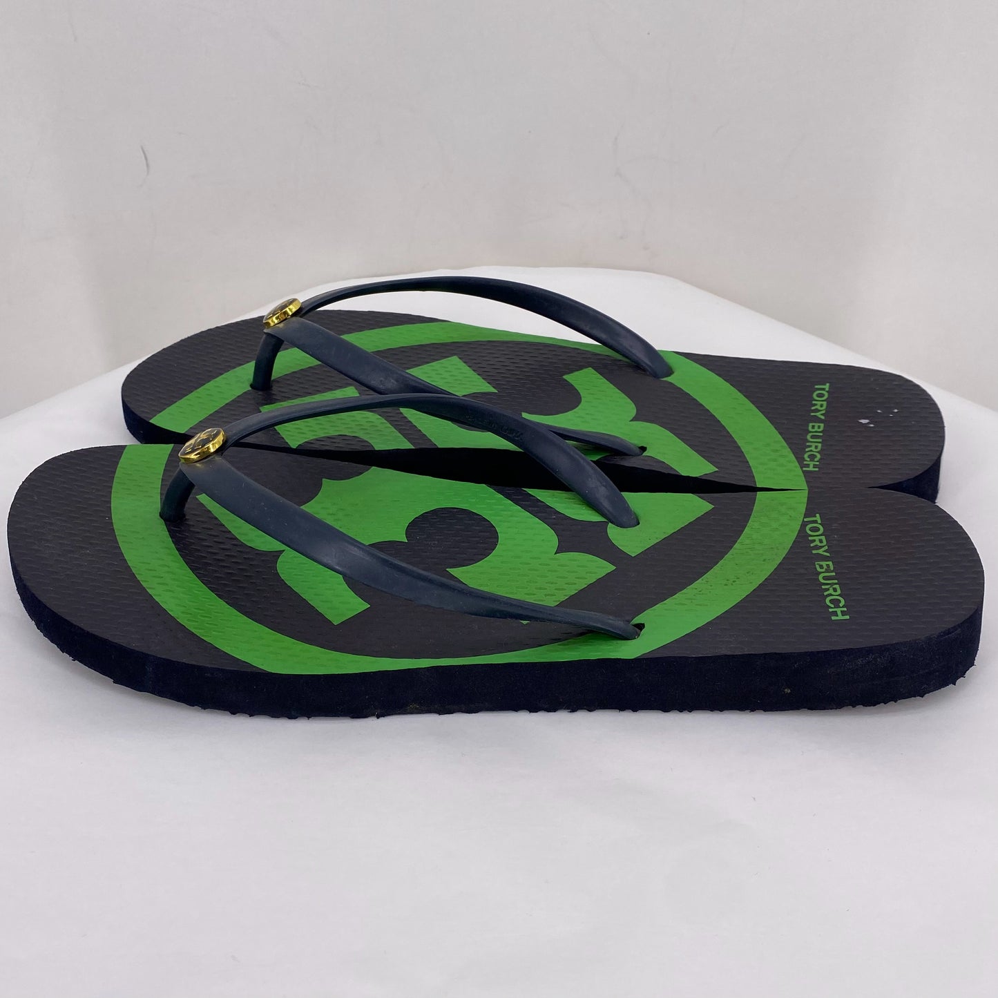 Navy W Shoe Size 9 TORY BURCH Sandals