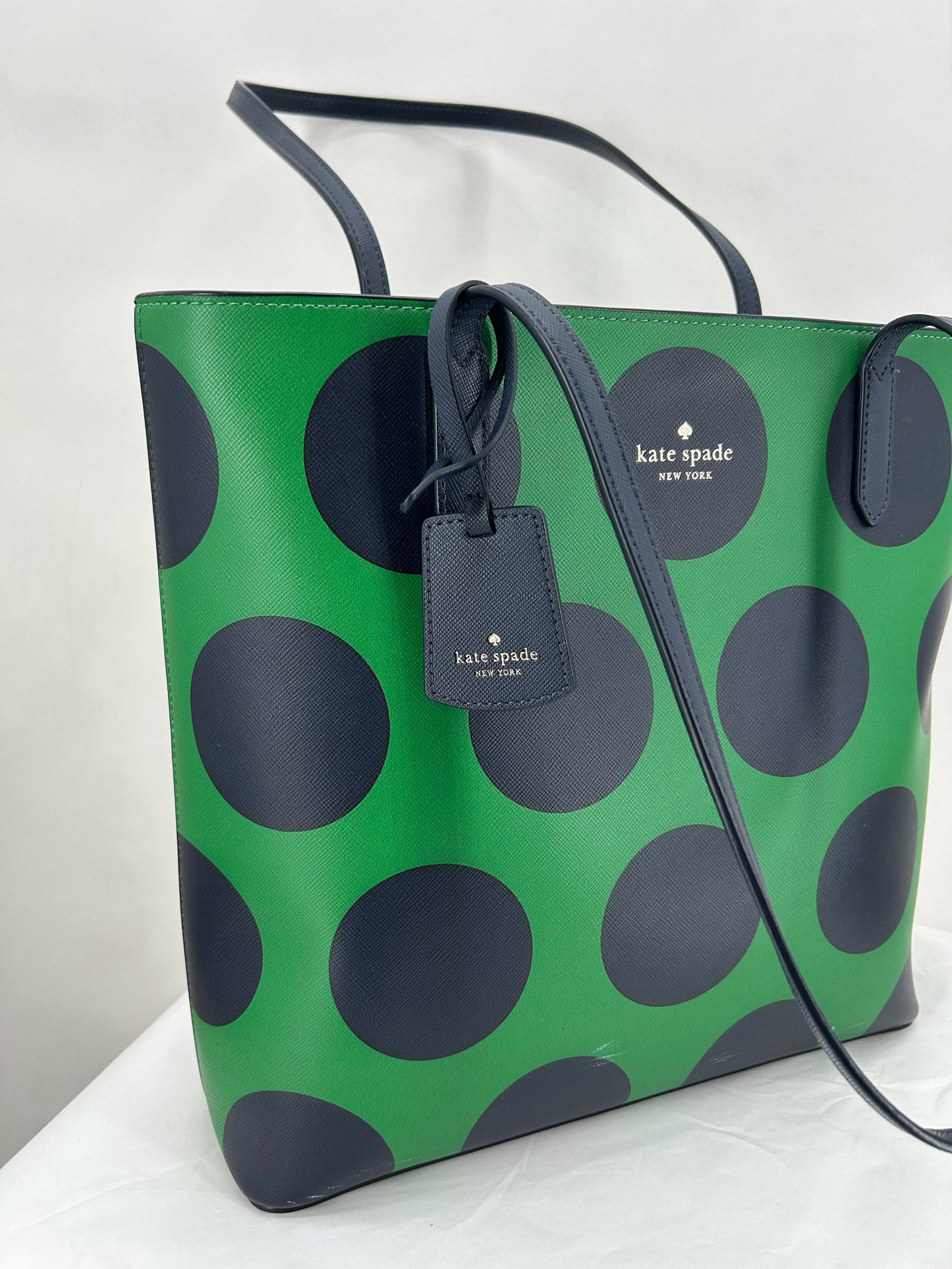 GREEN/NAVY KATE SPADE Tote