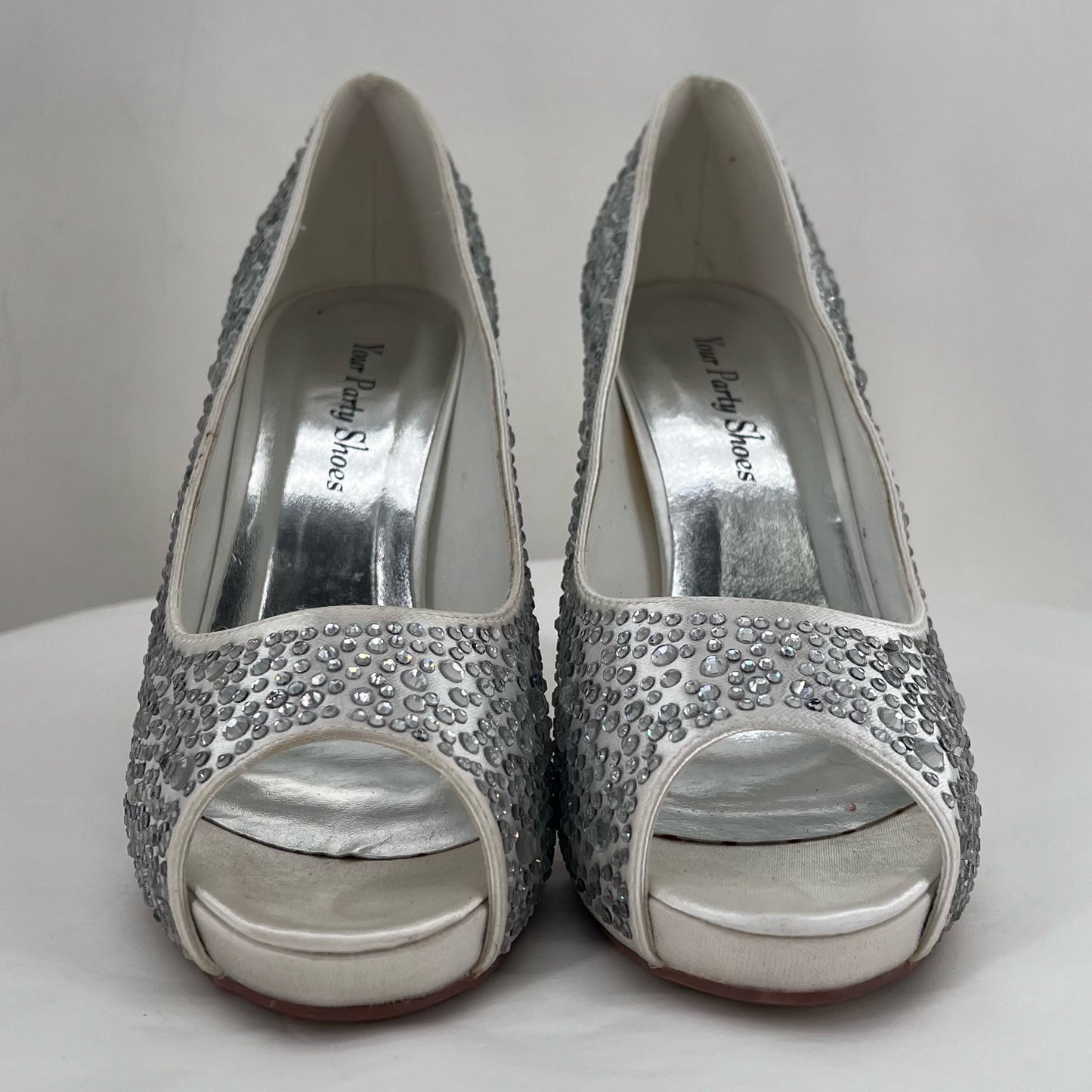 Silver W Shoe Size 8.5 your party shoes Heels