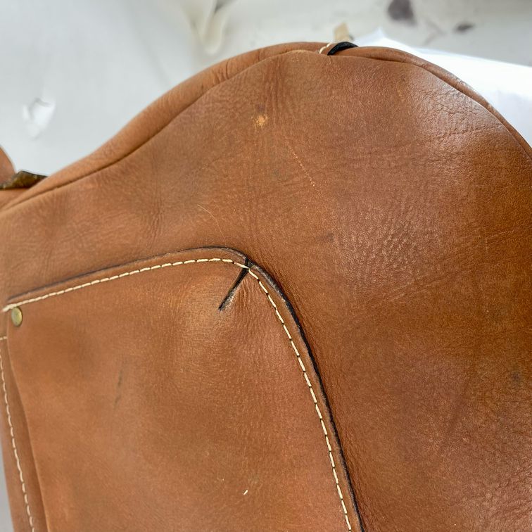 REDDISH BROWN PATRICIA NASH Leather messenger