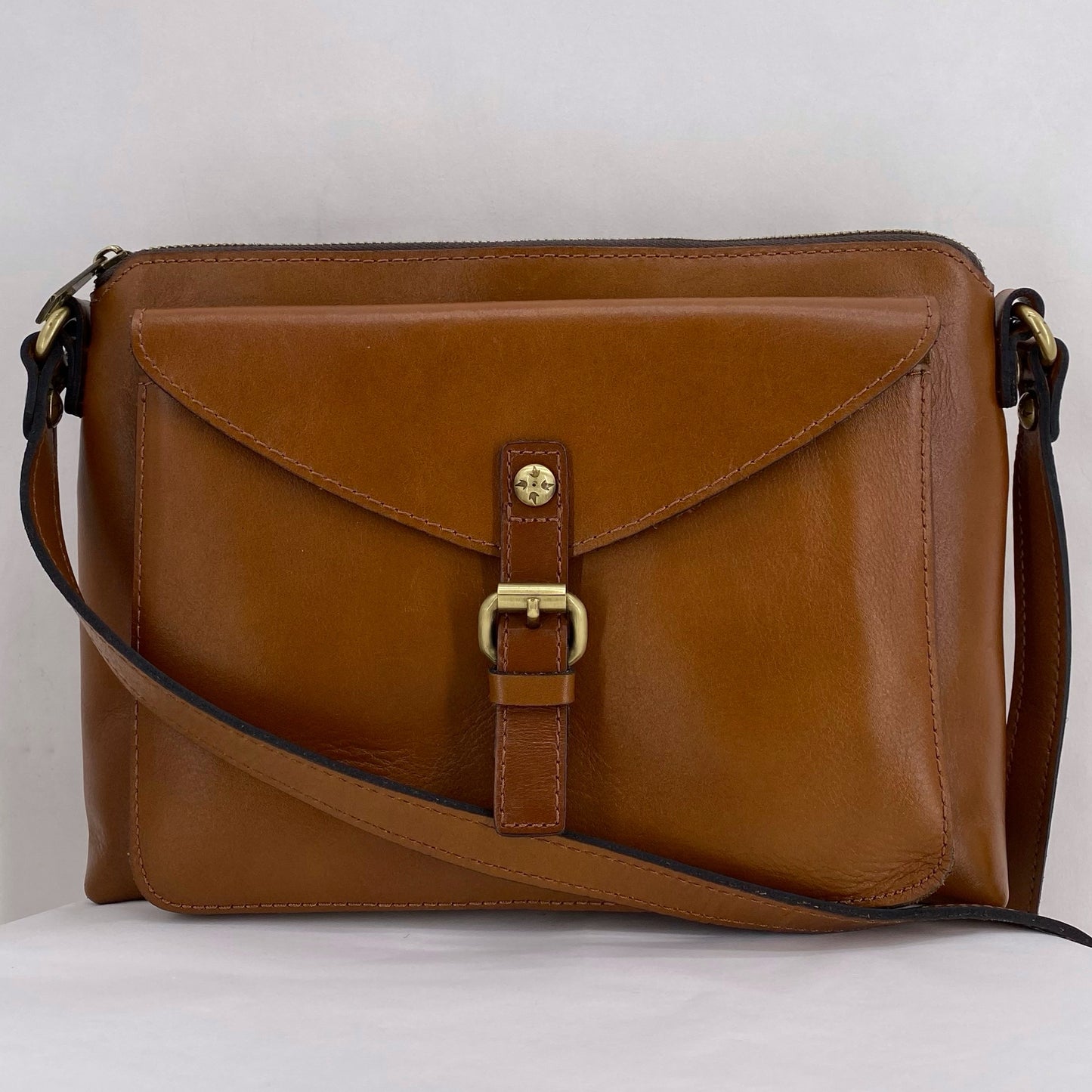 BROWN PATRICIA NASH Leather Cross-body