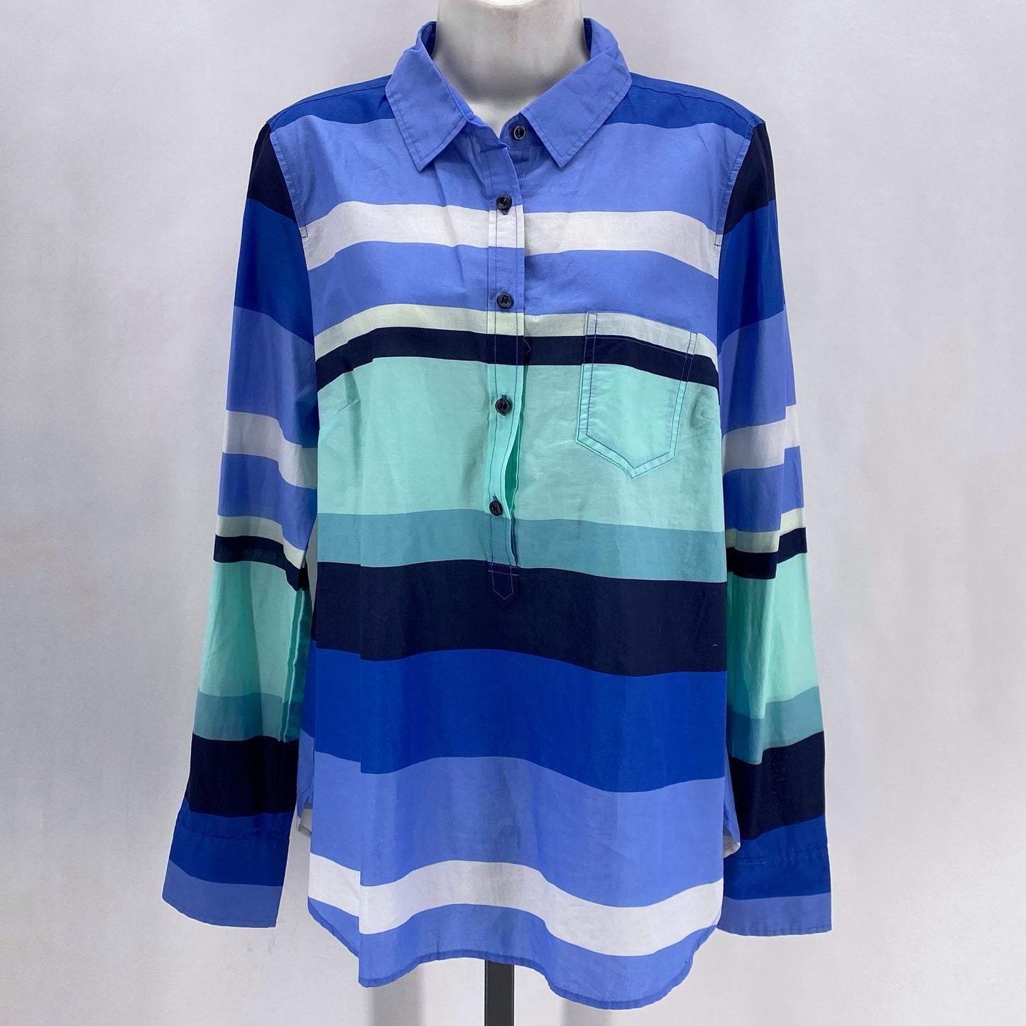 Size L J CREW Stripe Shirt