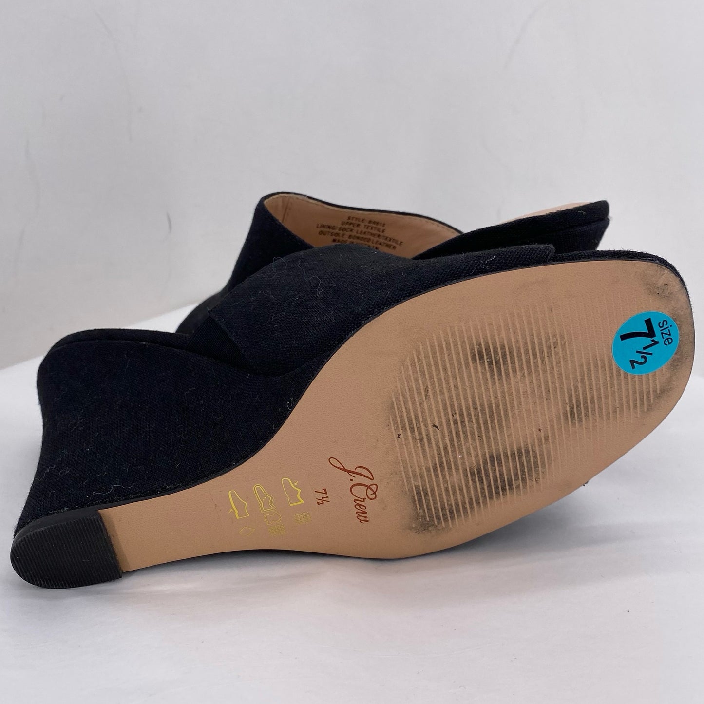 Black W Shoe Size 7.5 J CREW Wedge