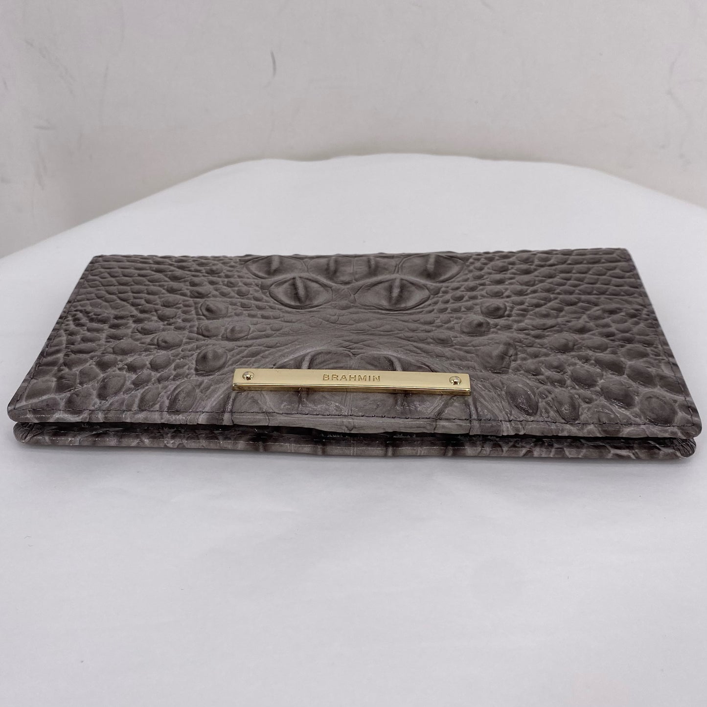 DARK TAUPE BRAHMIN Leather Wallet