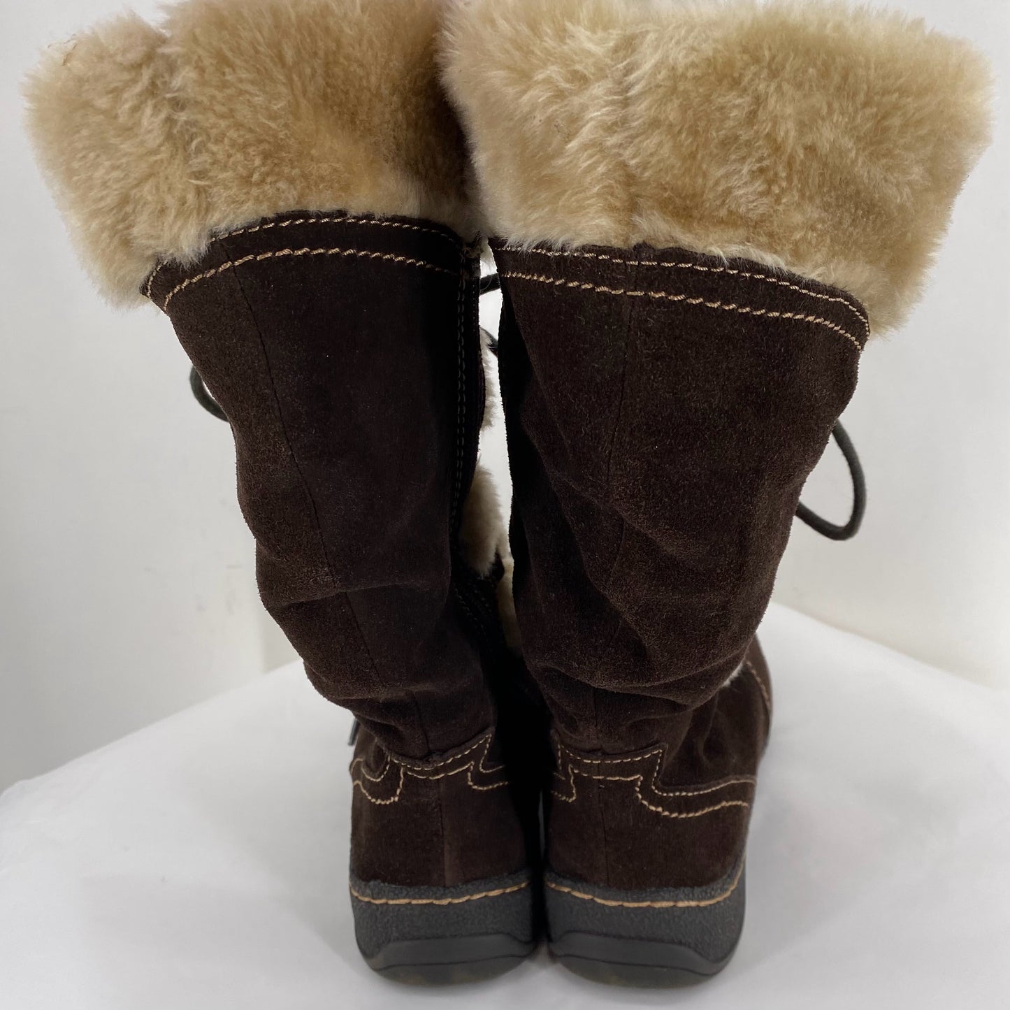 DARK BROWN W Shoe Size 6.5 BARE TRAPS Boots