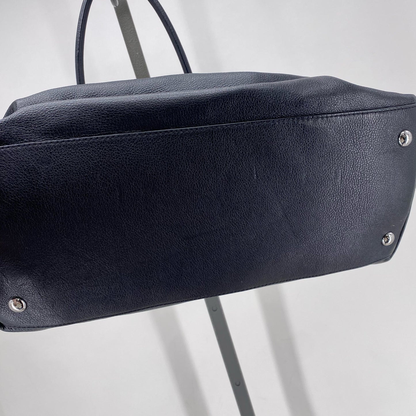 Black MICHAEL KORS Leather Pebbeled Leather Satchel