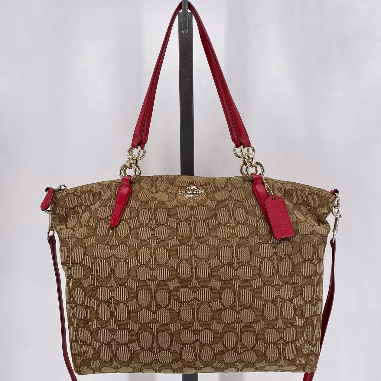 BROWN/TAN COACH Tote