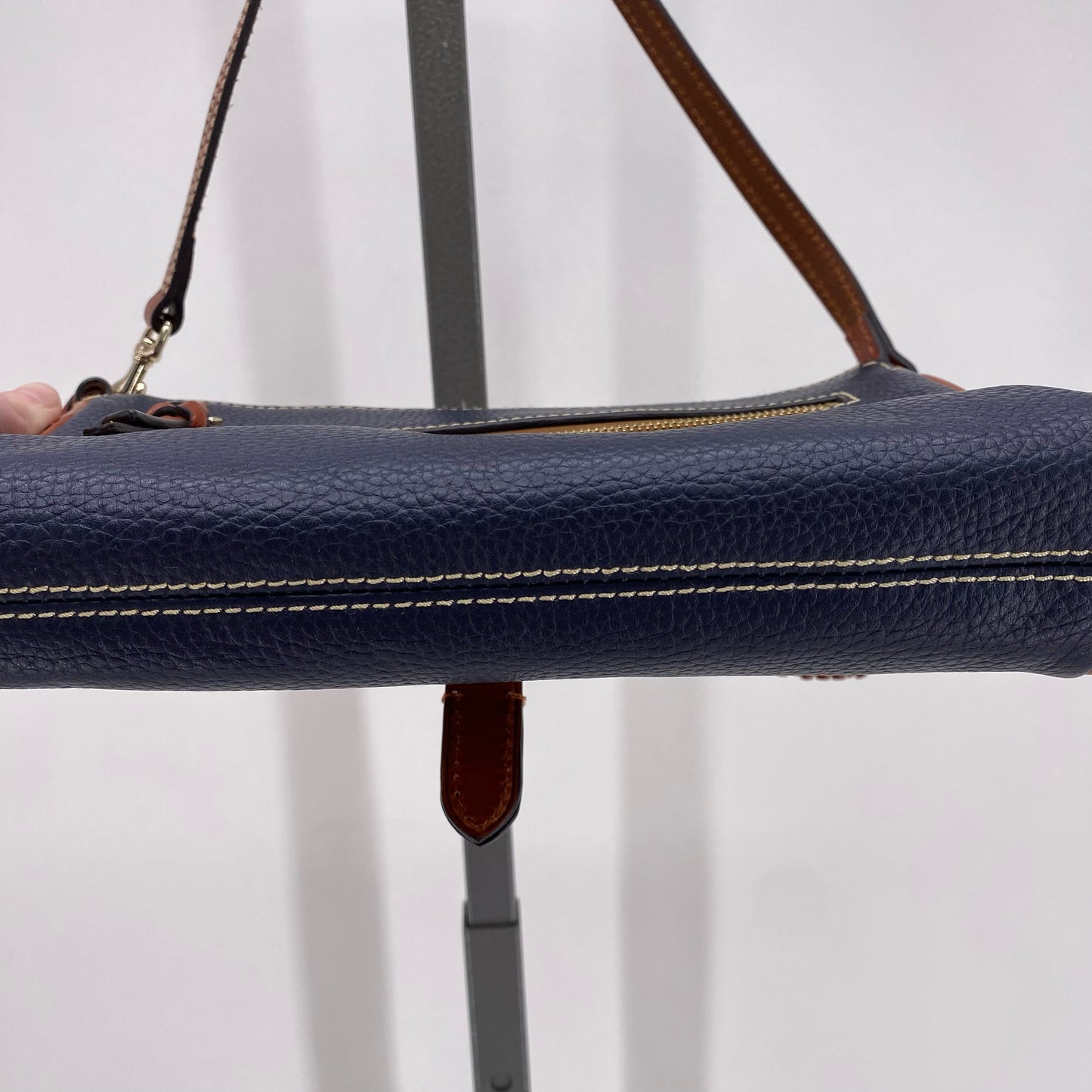 Navy DOONEY & BOURKE Leather Shoulder Bag