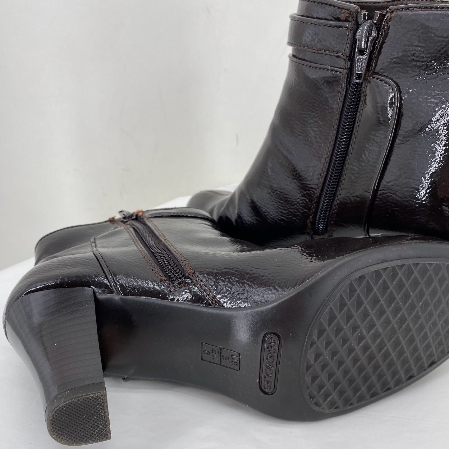 DARK BROWN W Shoe Size 8 AEROSOLES shooties/booties