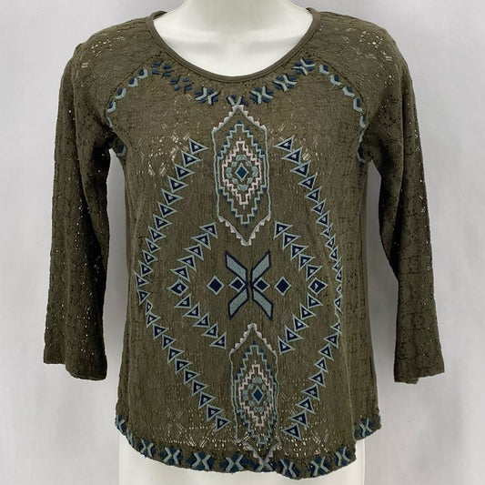 Size S FREE PEOPLE AZTEC Shirt