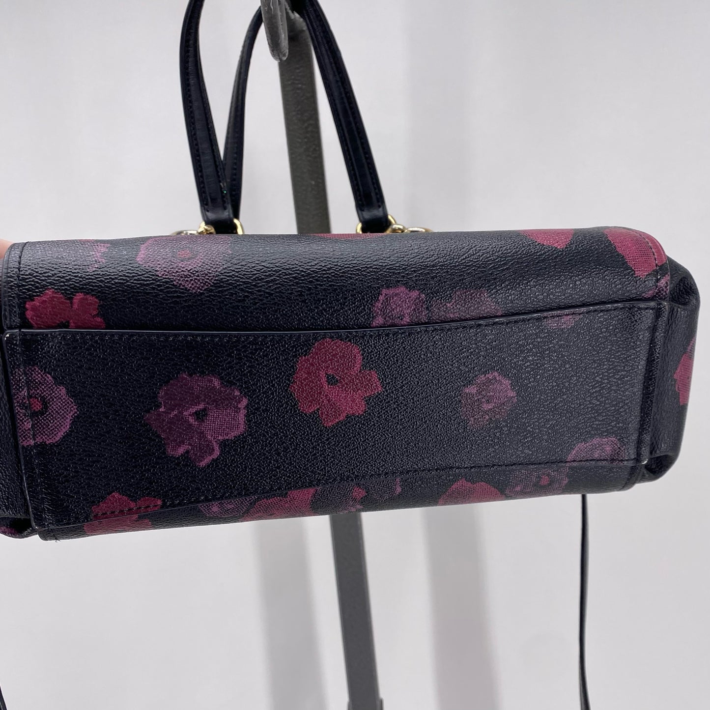 BLACK/PURPLE COACH Satchel