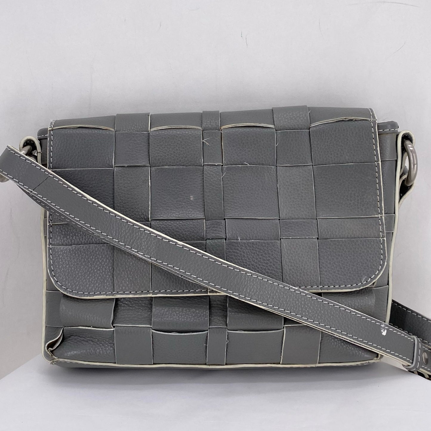 Gray NINO BOSSI Leather Cross-body