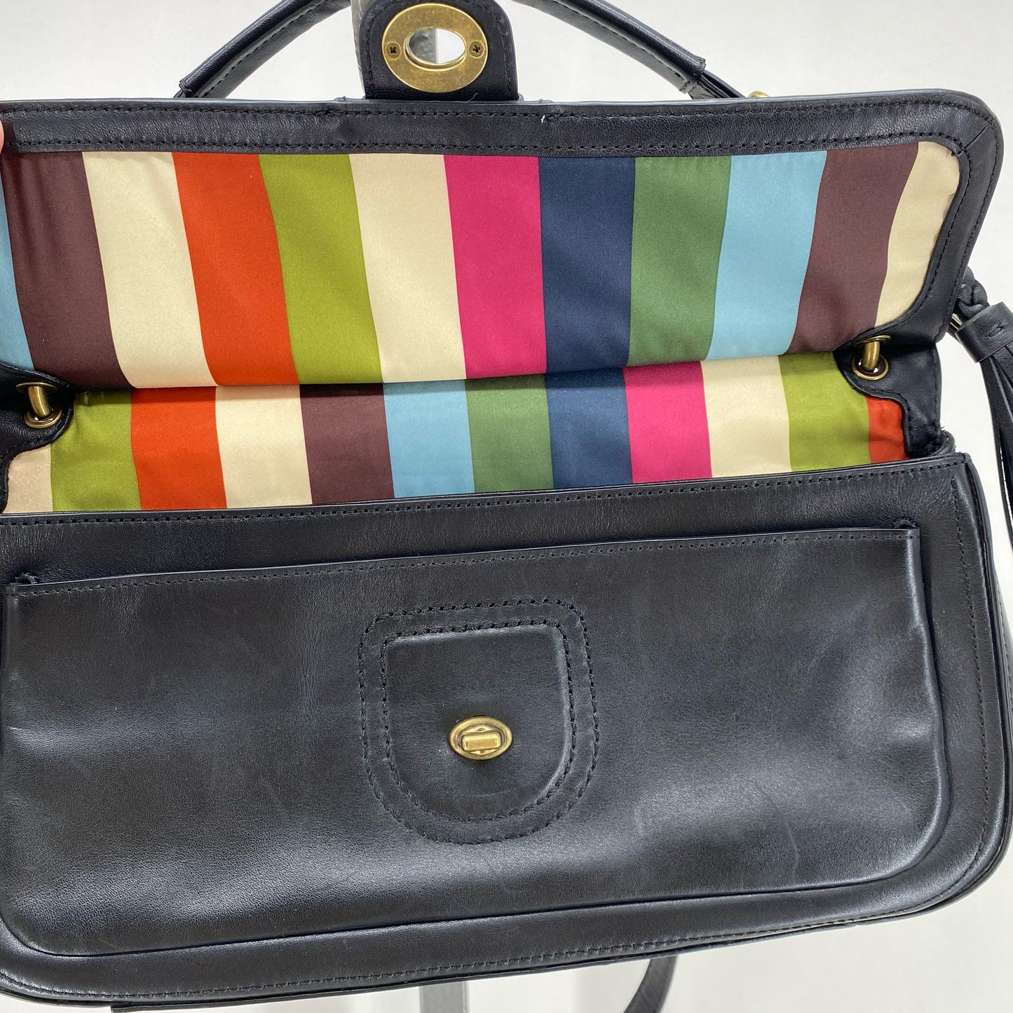 Black COACH Leather Cross-body