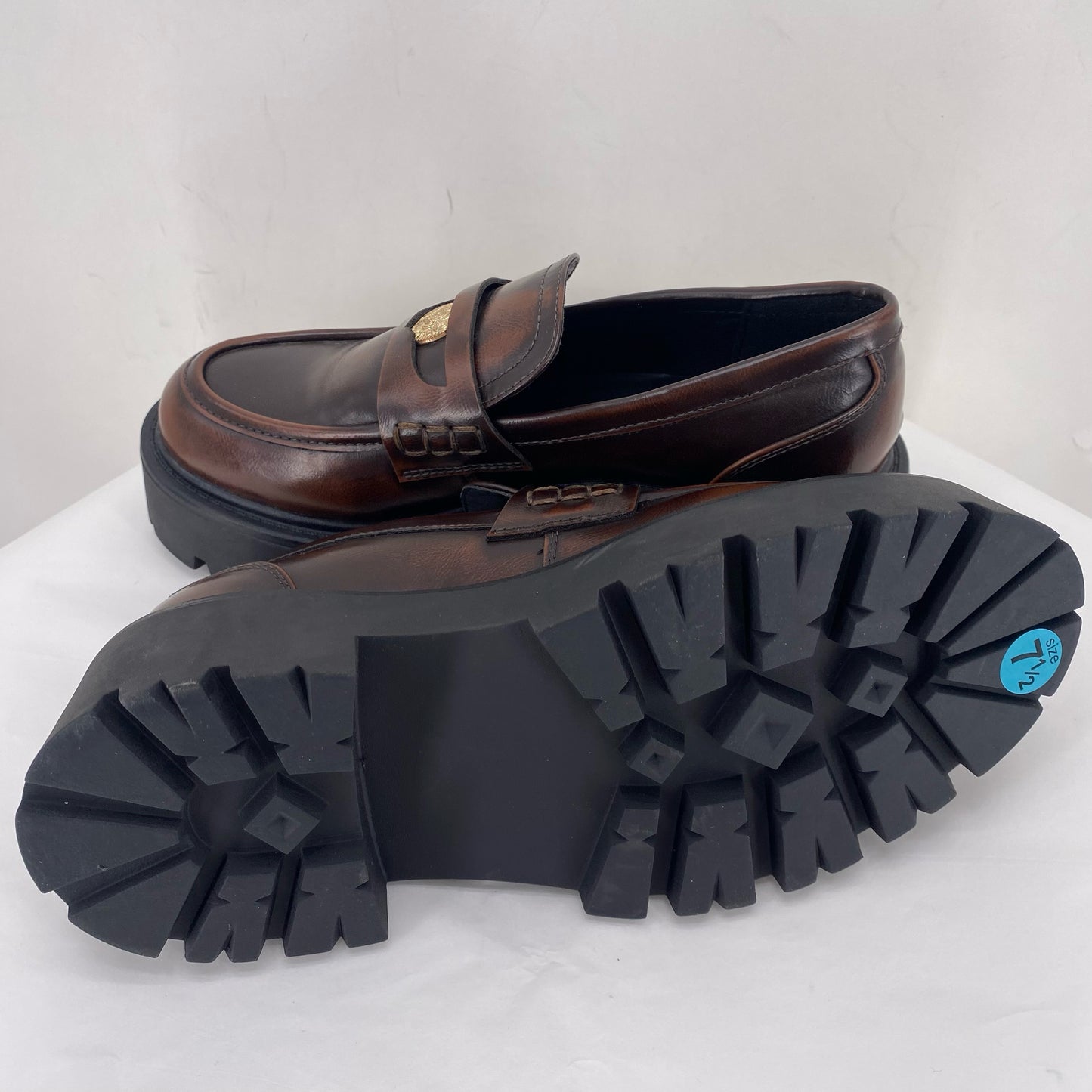 DARK BROWN W Shoe Size 7.5 MADDEN GIRL Loafer