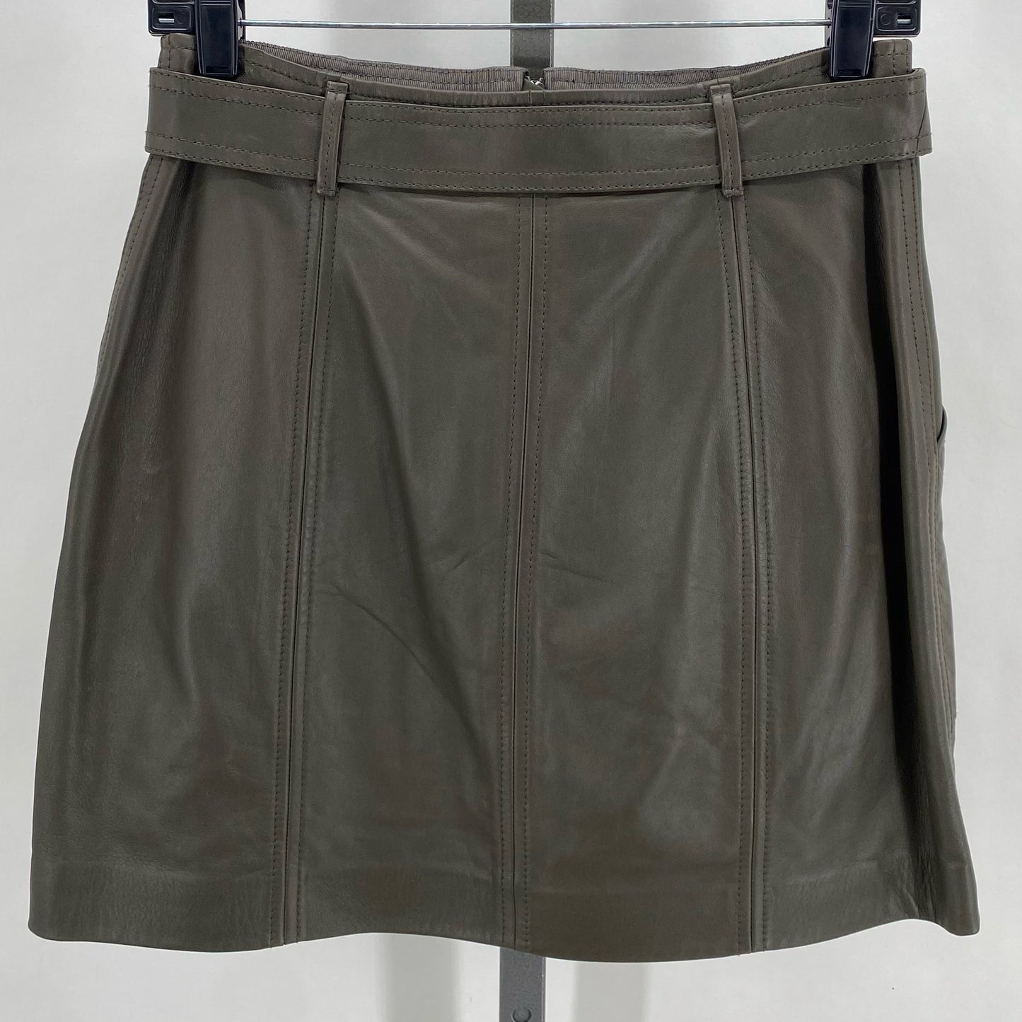 Size 6 REBECCA TAYLOR L LAMB LEATHER Skirt
