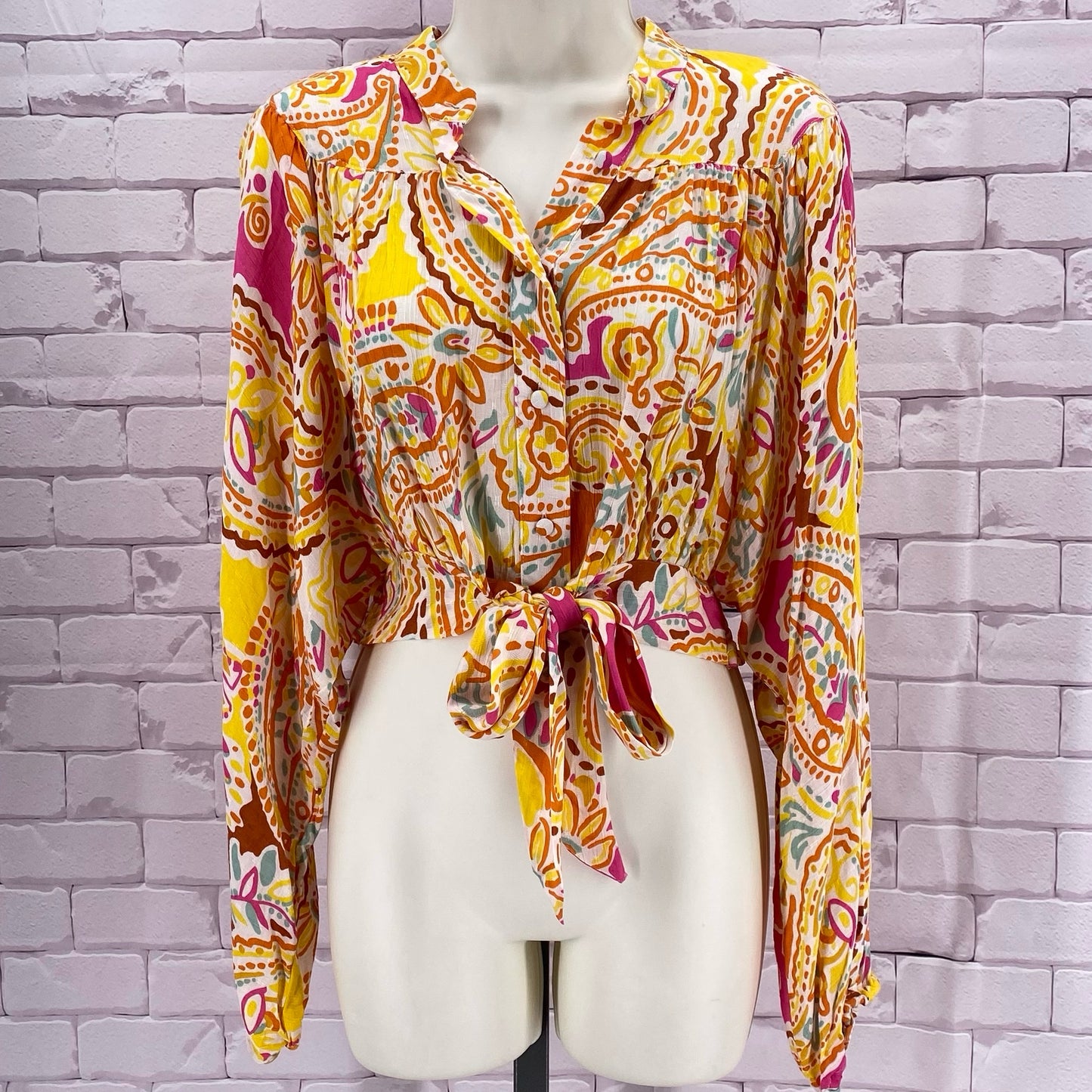 Size S Rachel Zoe FLOWERS Shirt
