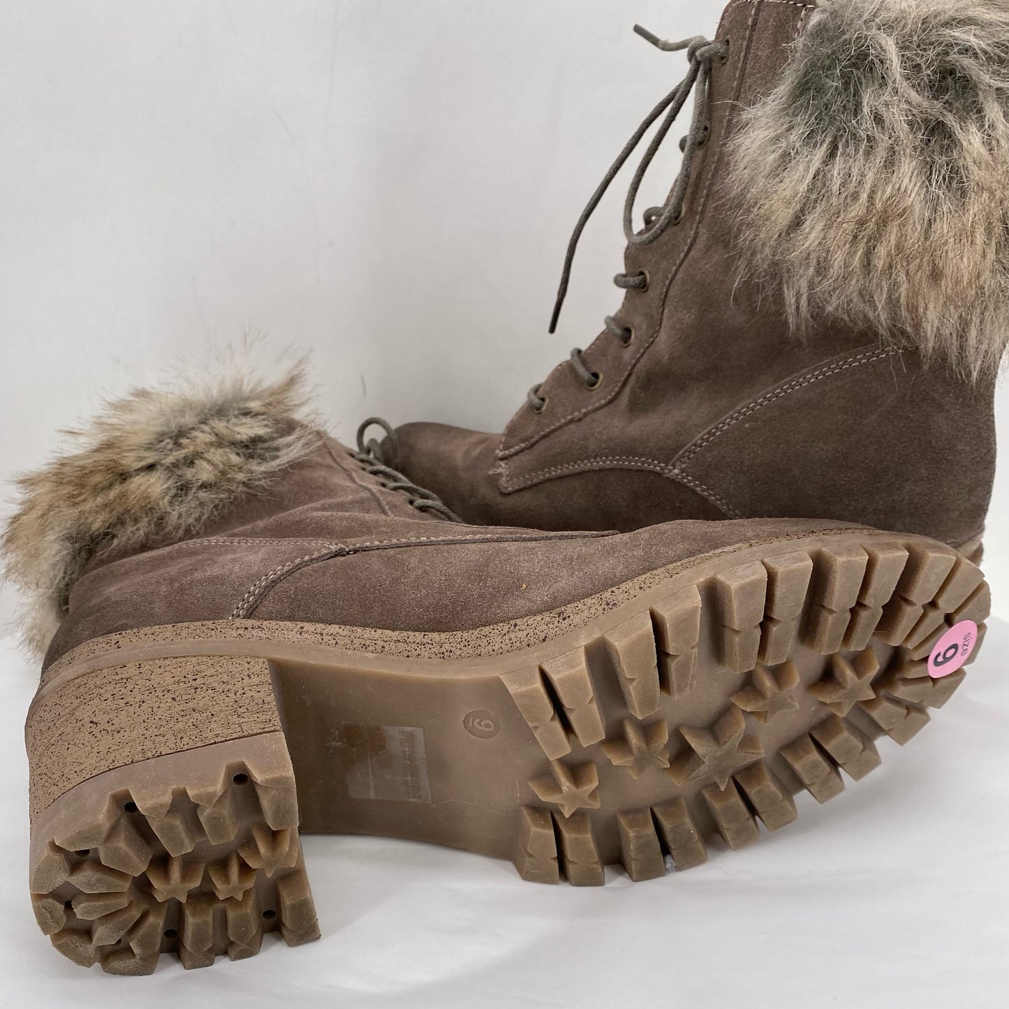 BROWN W Shoe Size 9 WILD DIVA Boots