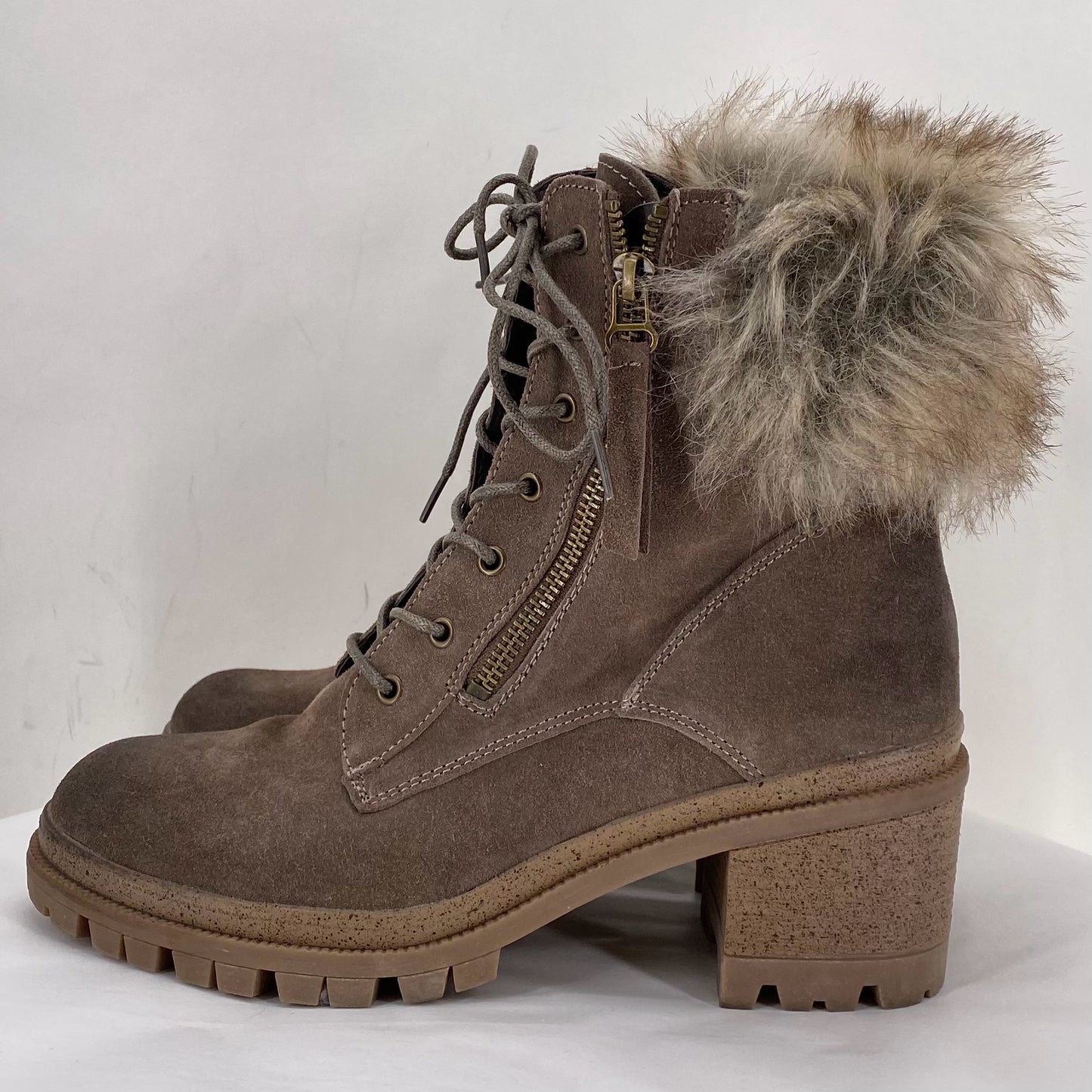 BROWN W Shoe Size 9 WILD DIVA Boots