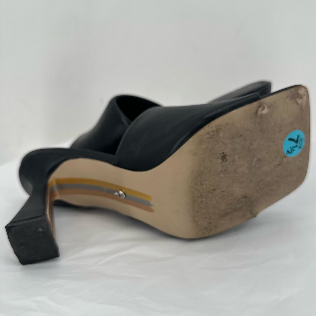 Black W Shoe Size 7.5 SAM EDDELMAN Heels