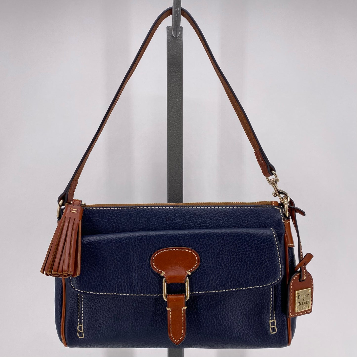 Navy DOONEY & BOURKE Leather Shoulder Bag