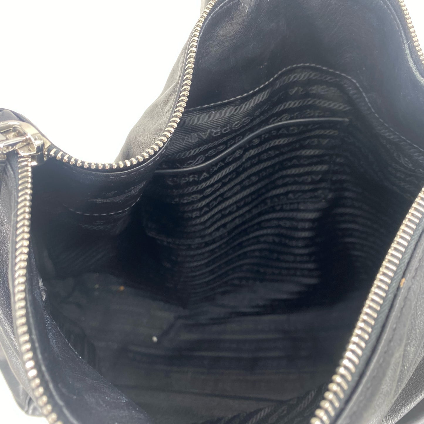 Black PRADA Leather Shoulder Bag