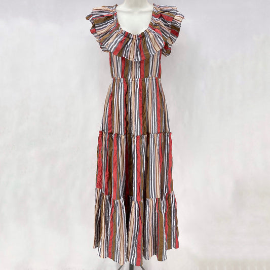 Size 4 ULLA JOHNSON Stripe Dress