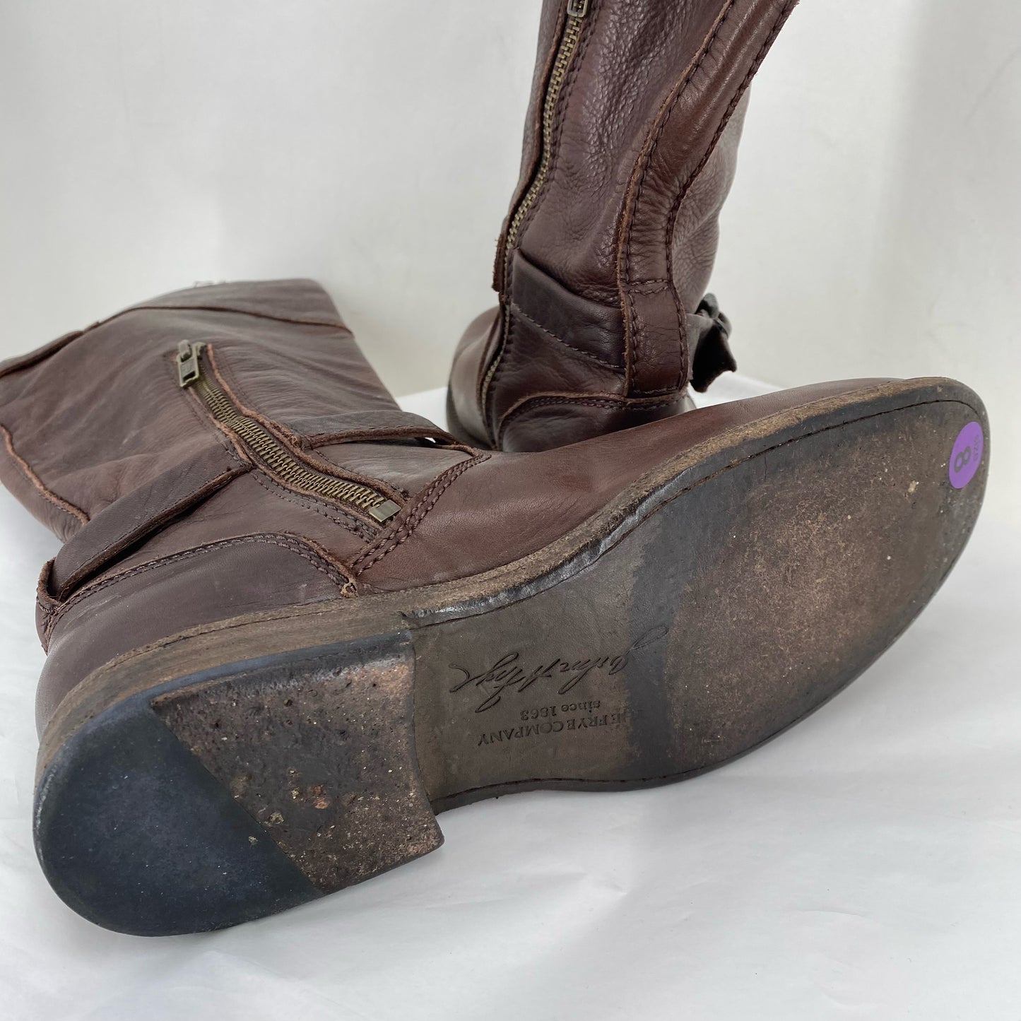 BROWN W Shoe Size 8 FRYE Boots