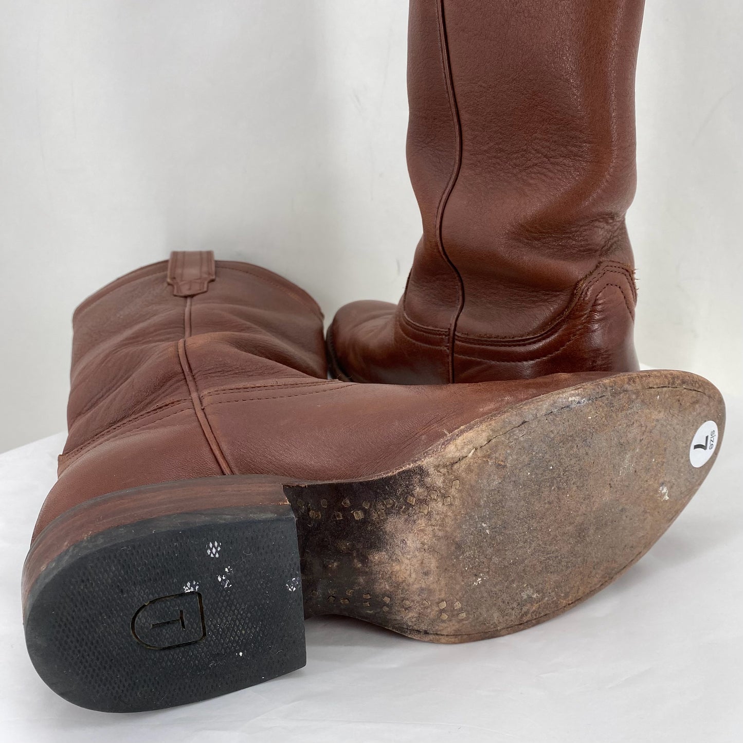 BROWN W Shoe Size 7 TECOVAS Boots