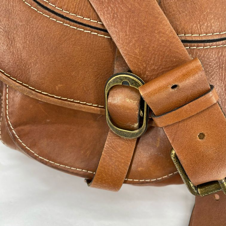 REDDISH BROWN PATRICIA NASH Leather messenger