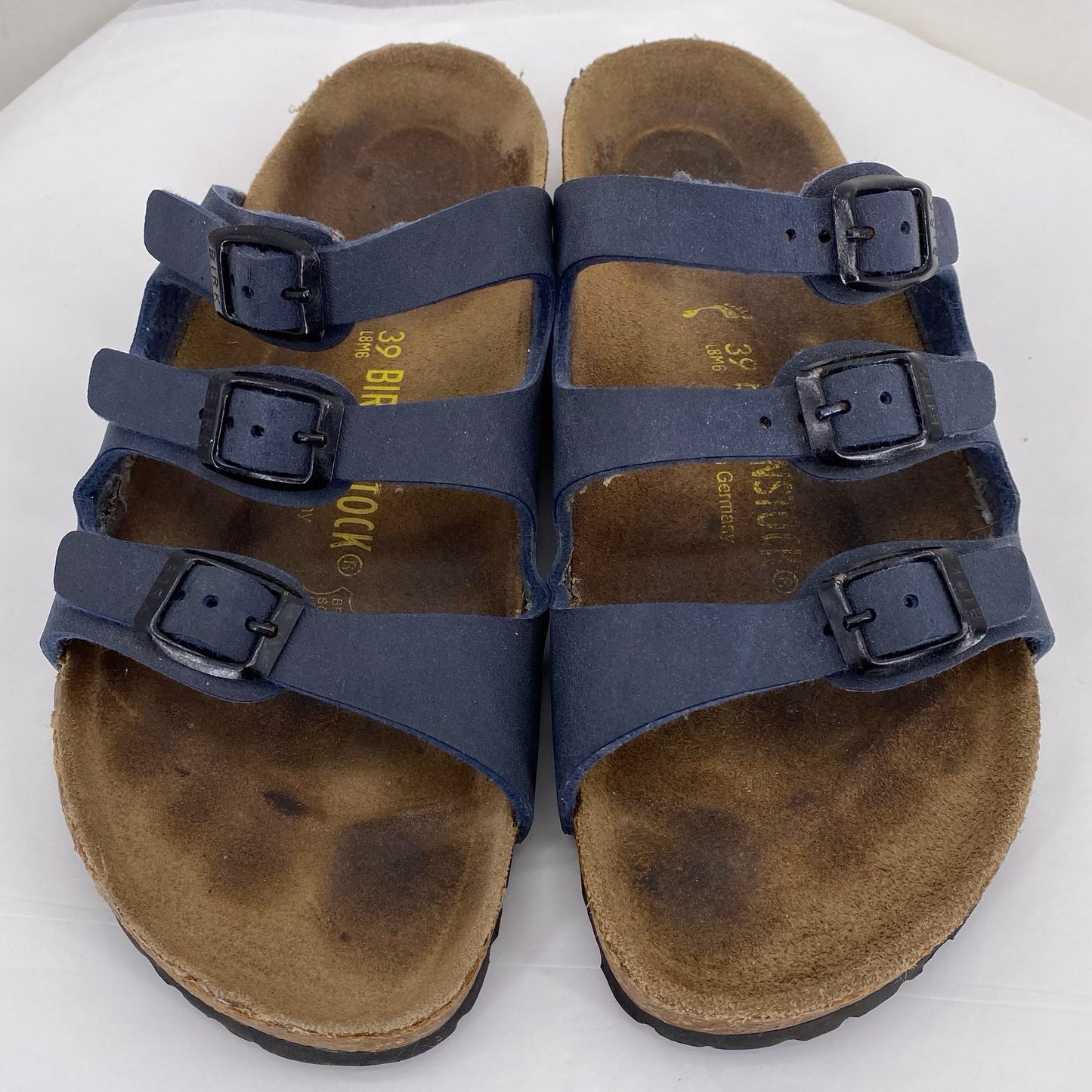 Navy W Shoe Size 8 BIRKENSTOCK Sandals