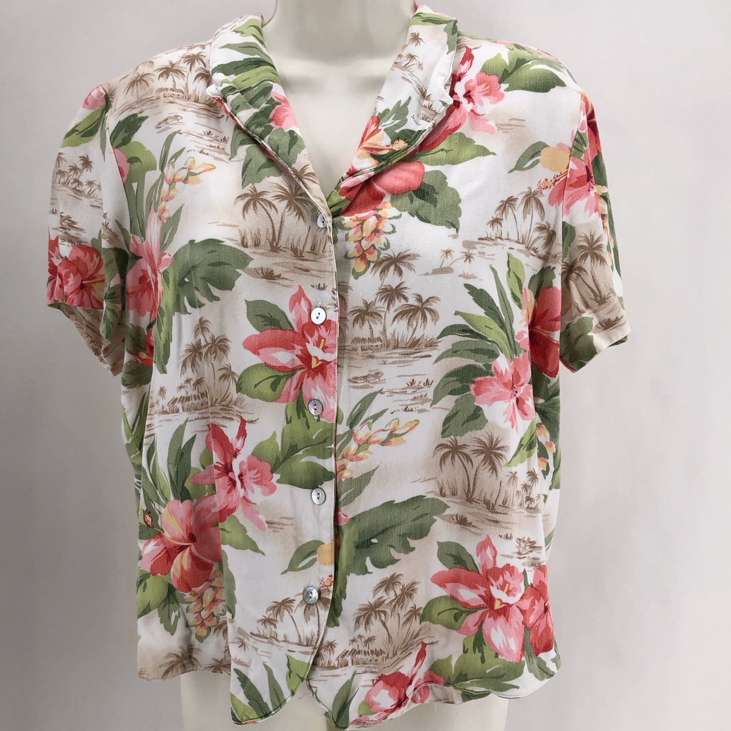 Size 14 ALFRED DUNNER Floral Shirt