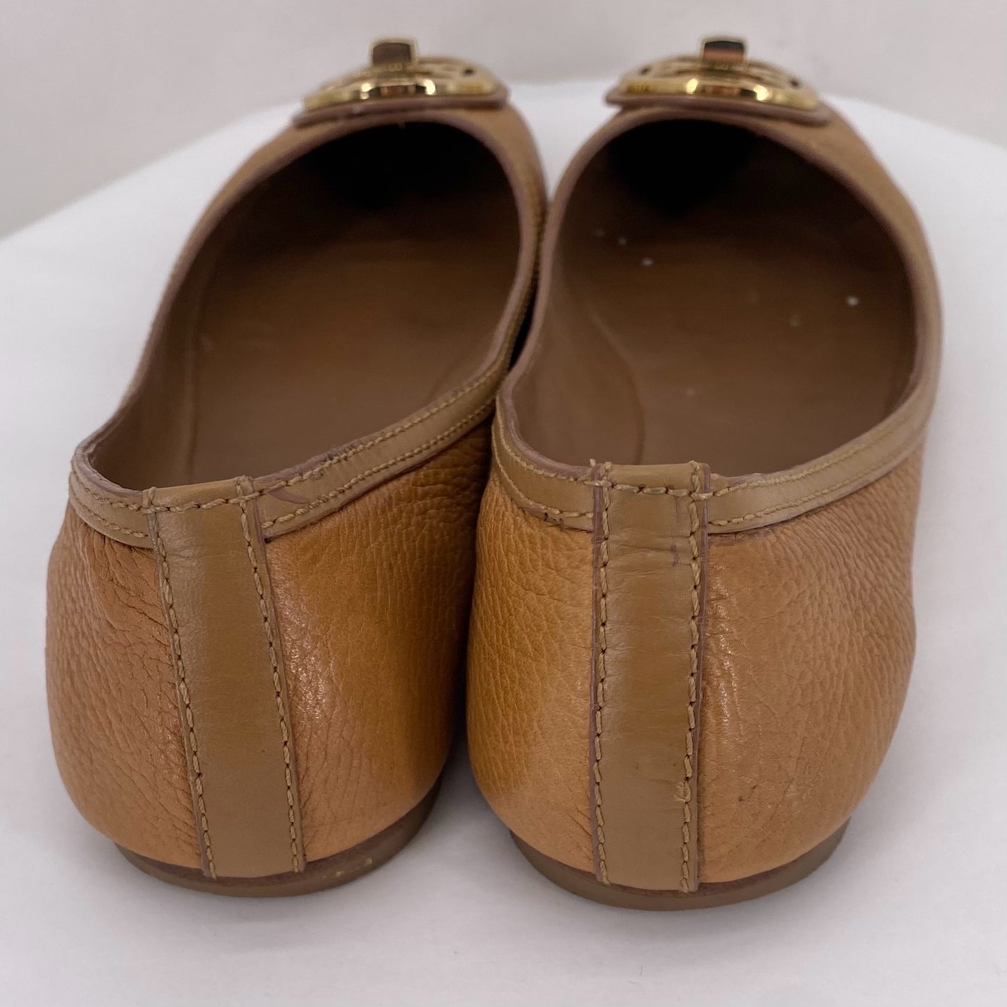 Tan W Shoe Size 9 TORY BURCH Flats