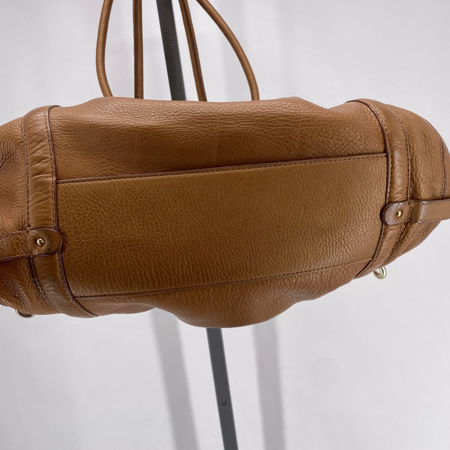 DARK CARAMEL COLE HAAN Leather Shoulder Bag