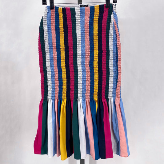 Size 4 J CREW Stripe Skirt