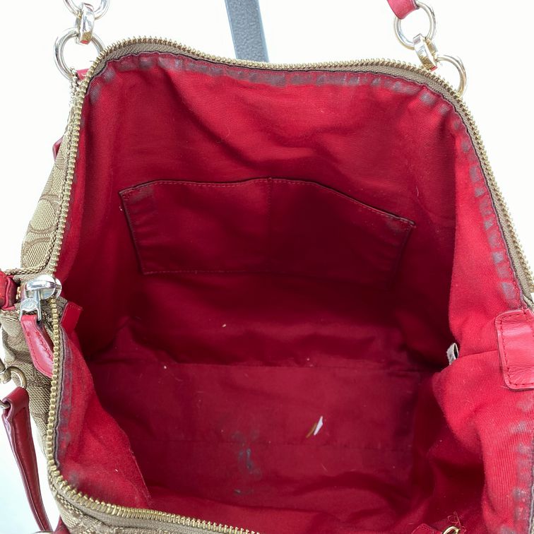 BROWN/TAN COACH Tote