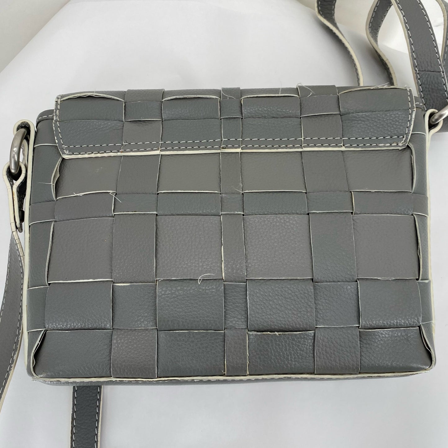 Gray NINO BOSSI Leather Cross-body