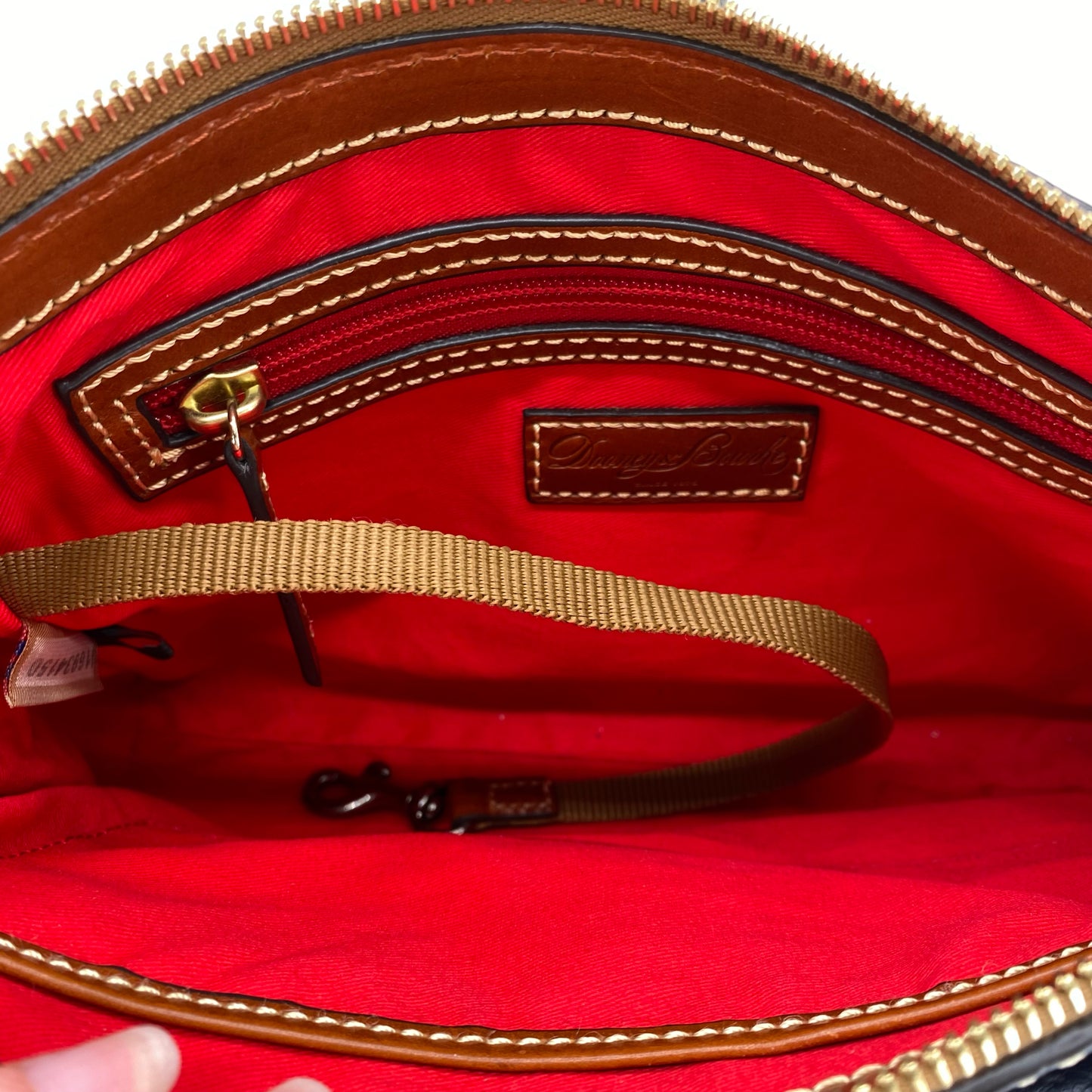 Navy DOONEY & BOURKE Leather Shoulder Bag