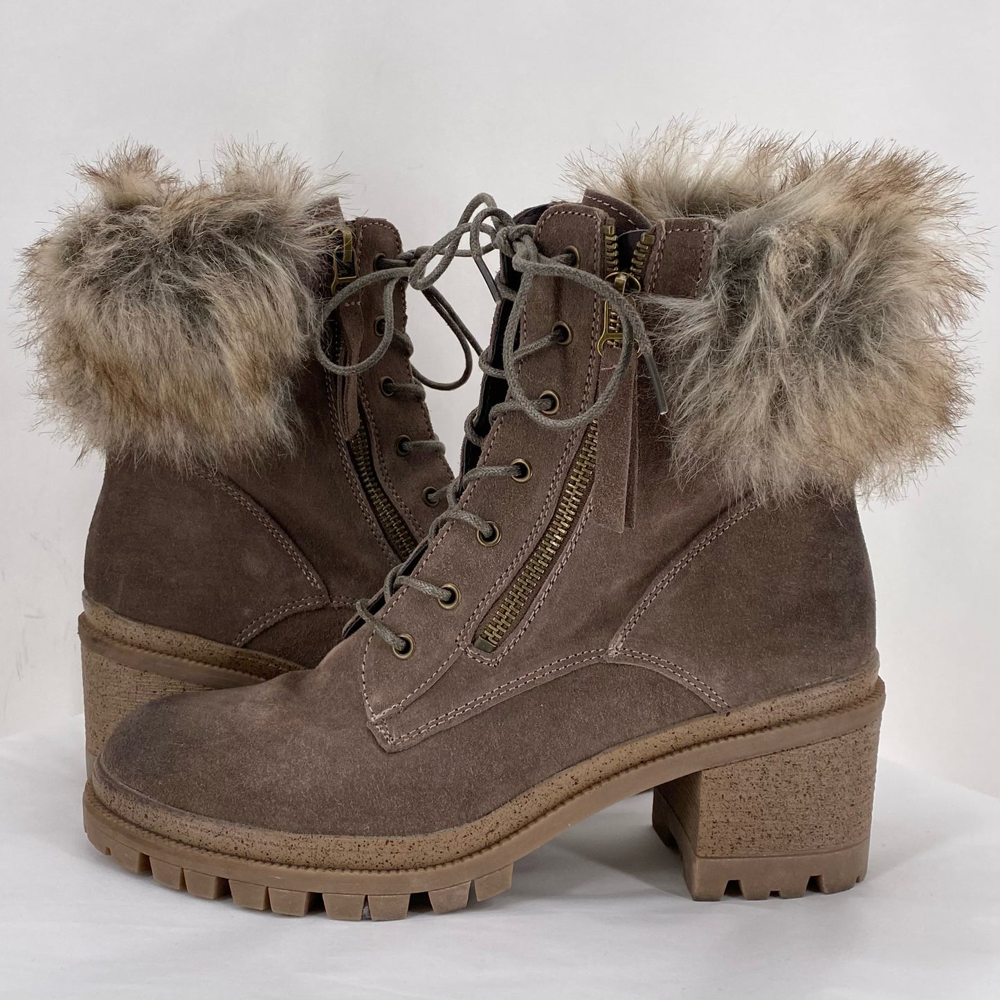 BROWN W Shoe Size 9 WILD DIVA Boots