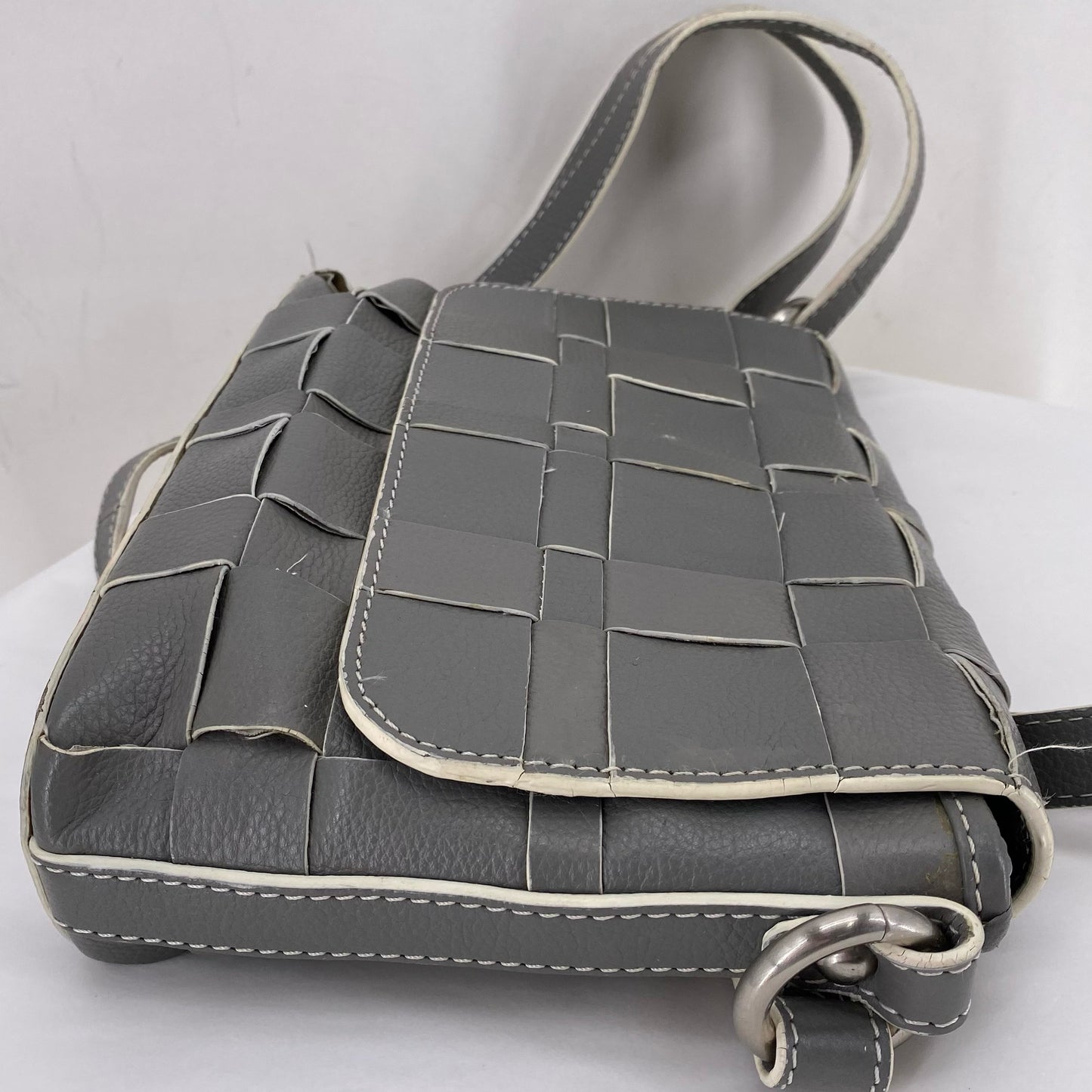 Gray NINO BOSSI Leather Cross-body