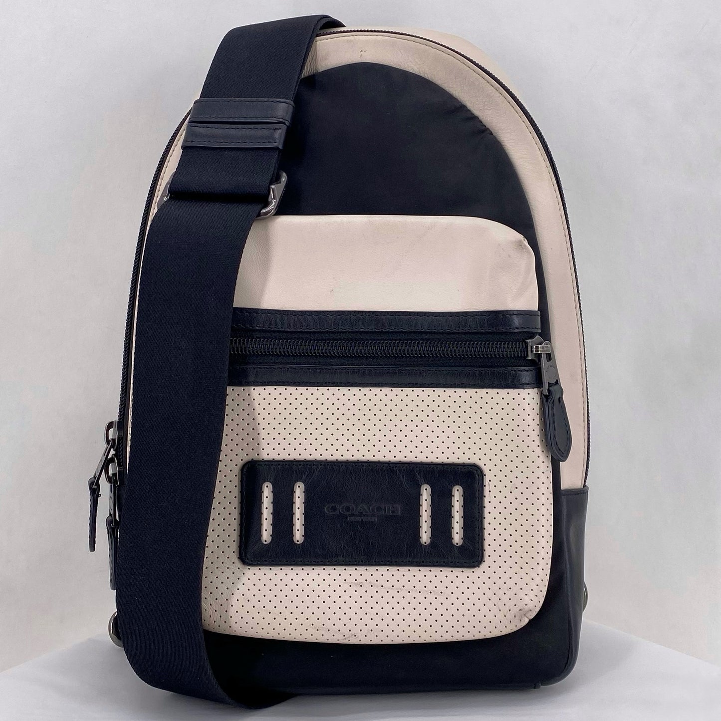 BLACK/WHITE COACH Cross-body