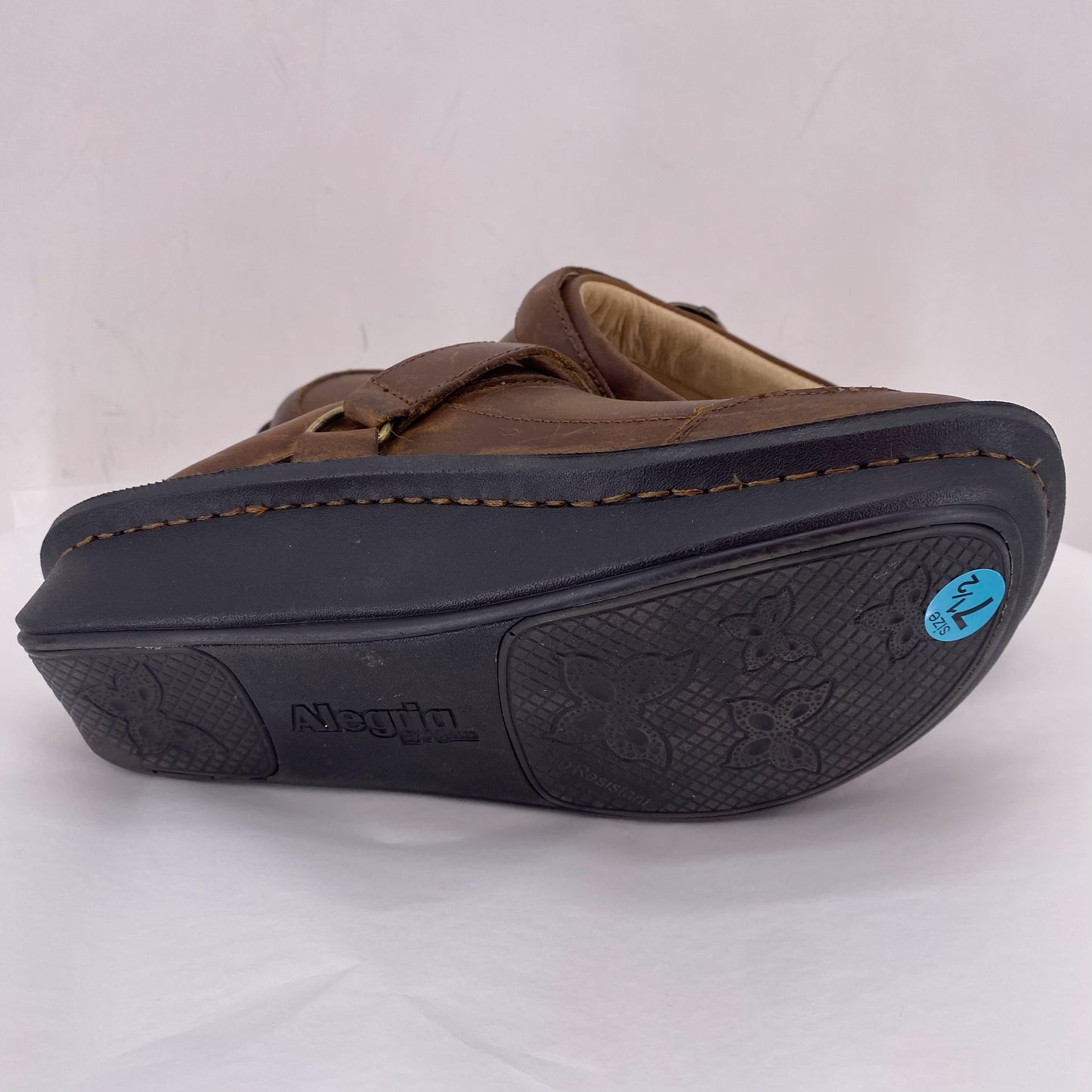 BROWN W Shoe Size 38 ALEGRIA Clog