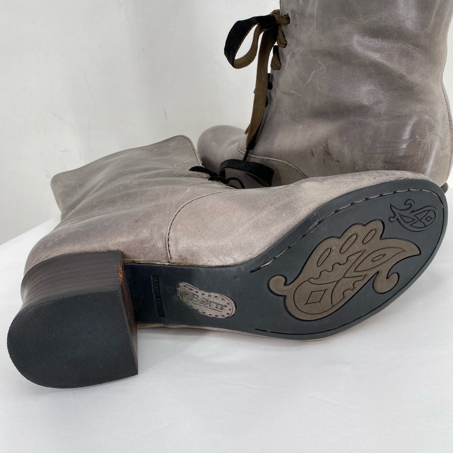 Gray W Shoe Size 8.5 BORN Boots