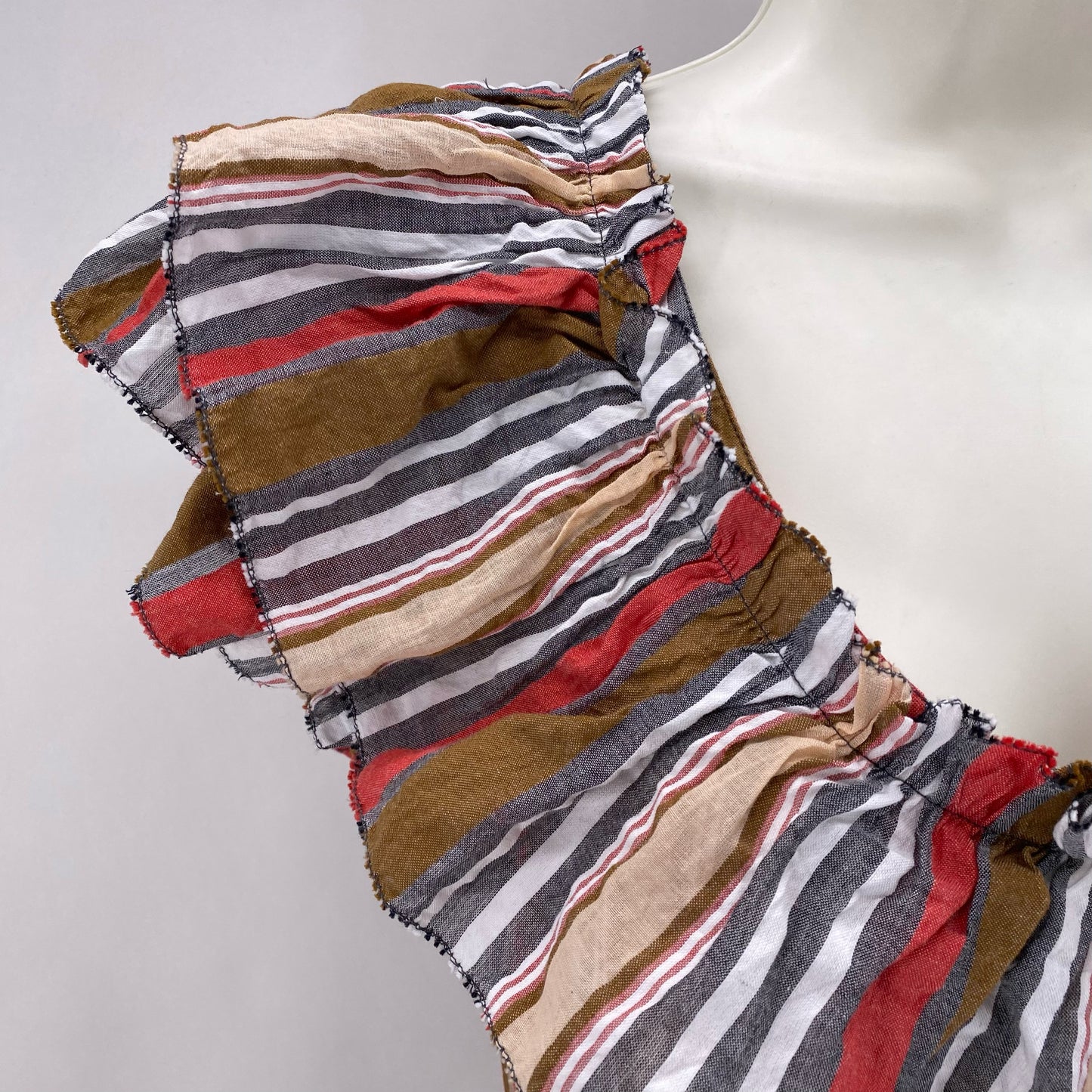 Size 4 ULLA JOHNSON Stripe Dress