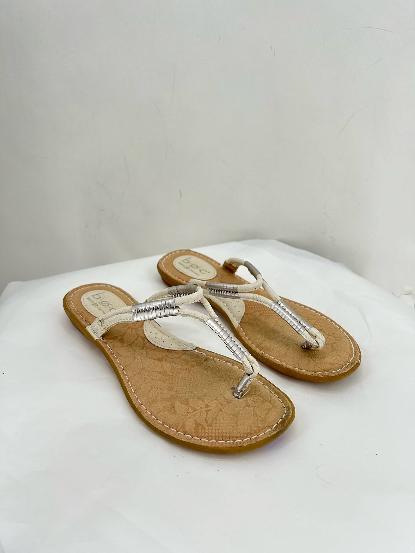 White W Shoe Size 8 BOC Sandals