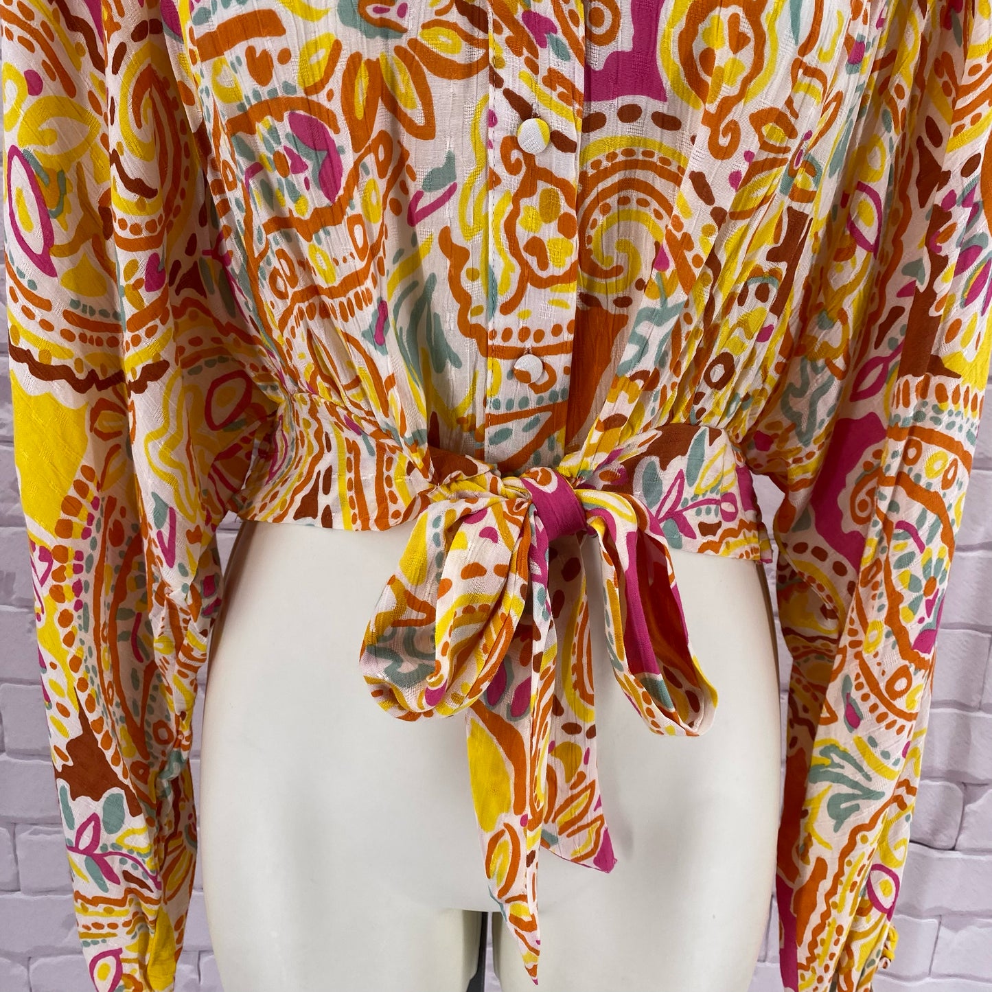 Size S Rachel Zoe FLOWERS Shirt