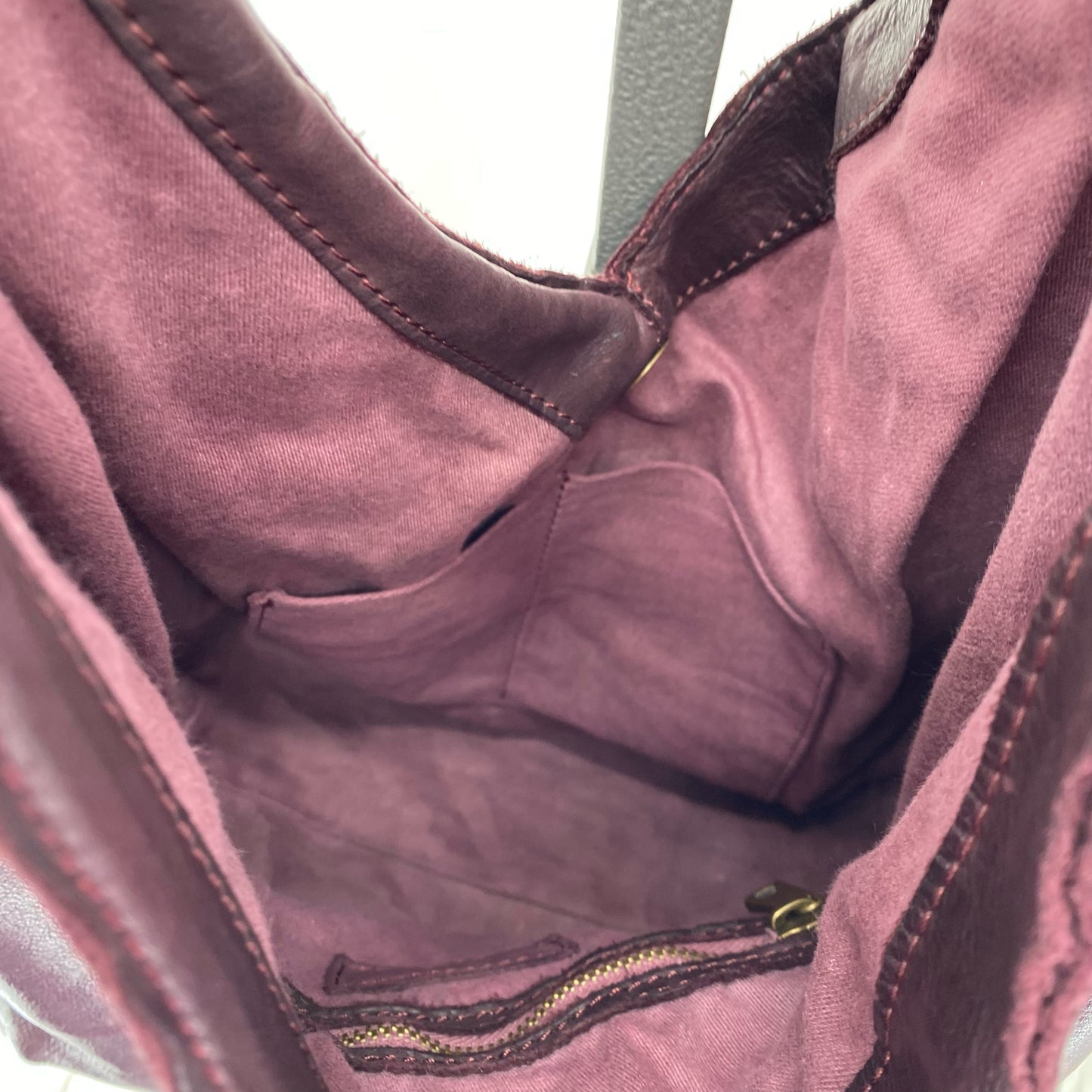 Purple SUNDANCE Leather Shoulder Bag