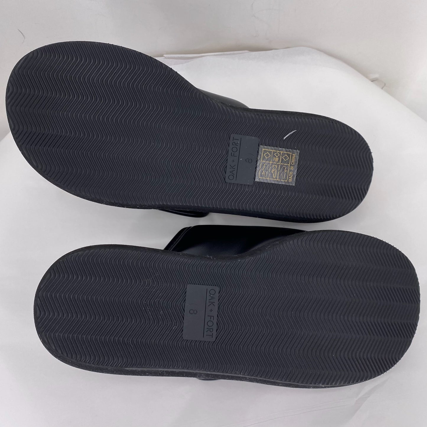 Black W Shoe Size 8 OAK + FORT Sandals