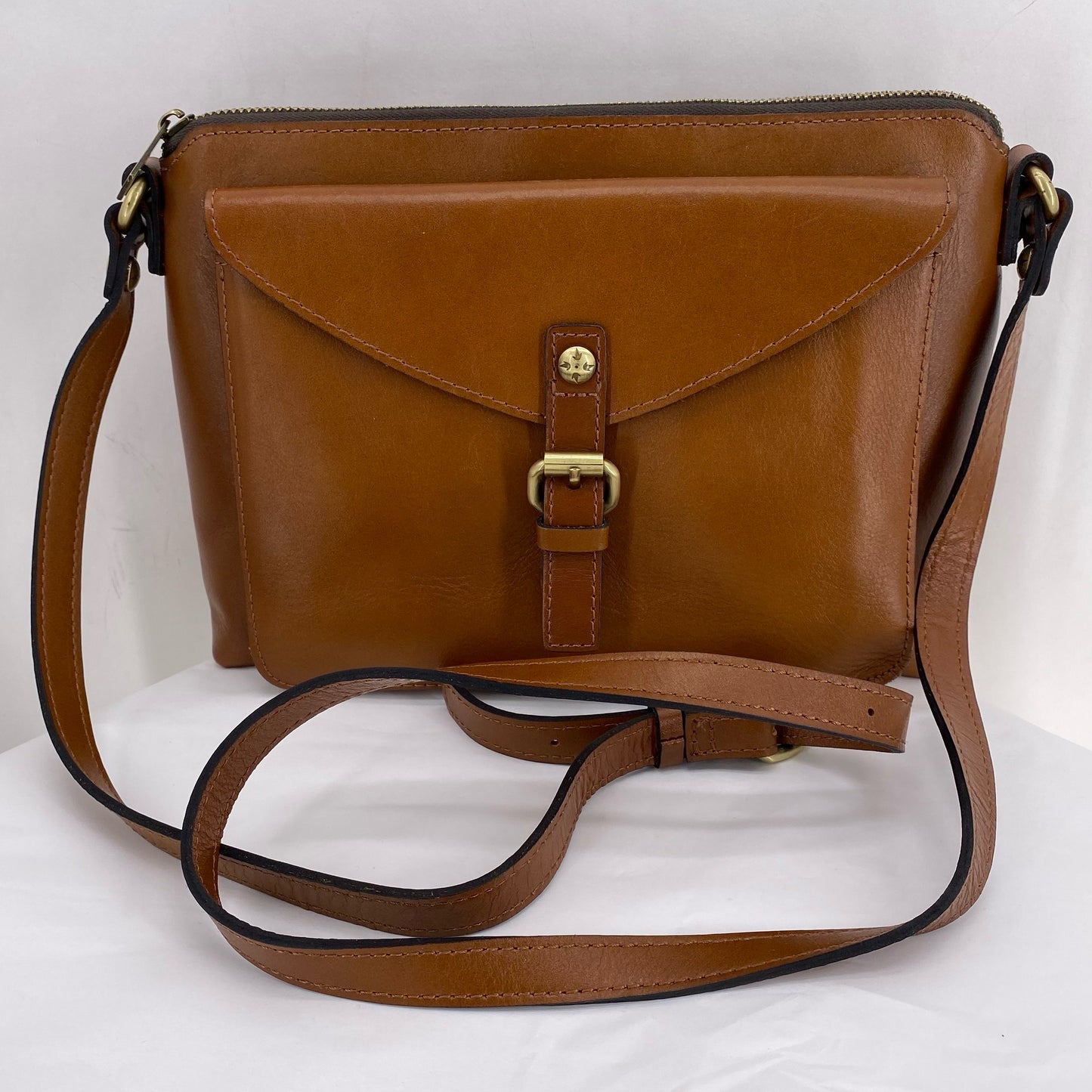 BROWN PATRICIA NASH Leather Cross-body